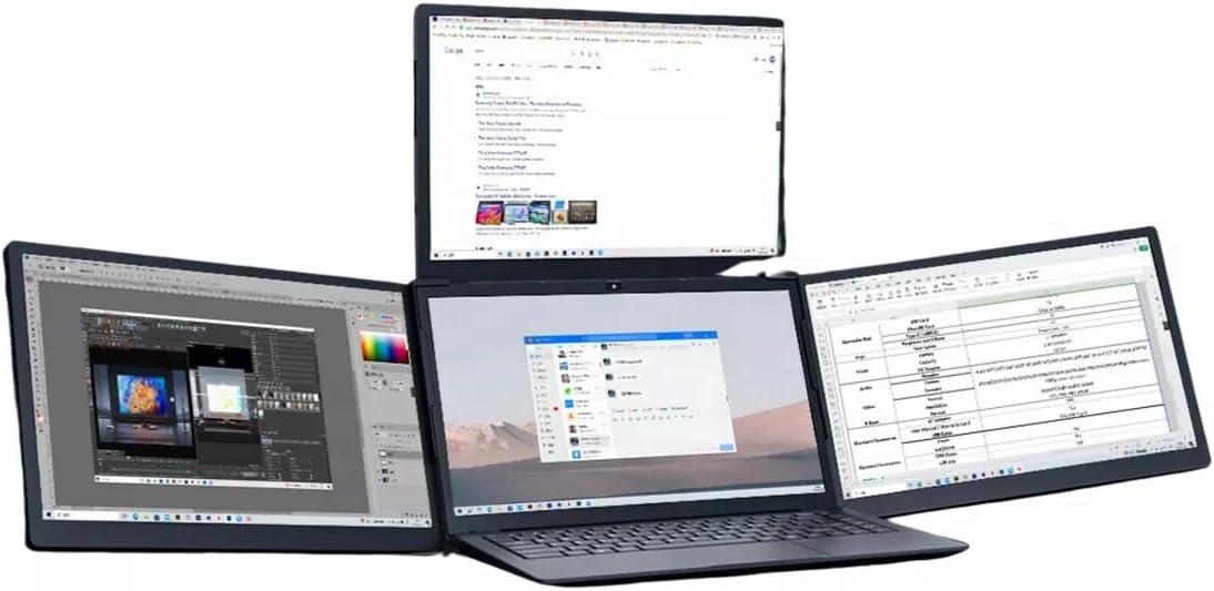 Setup triple monitor para aumentar productividad en escritorio de trabajo